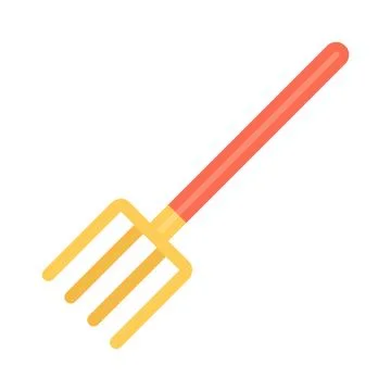 Design vector image icons pitchfork Stock Illustration