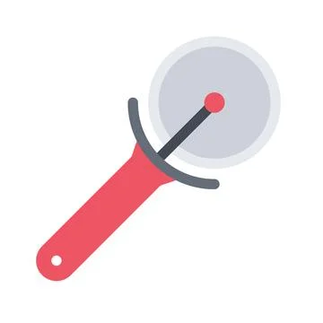 Design vector image icons pizza knife Stock Illustration