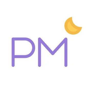 Design vector image icons pm Stock Illustration