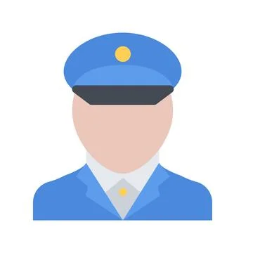 Design vector image icons policeman Stock Illustration