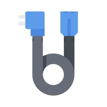 Design vector image icons power cable Stock Illustration