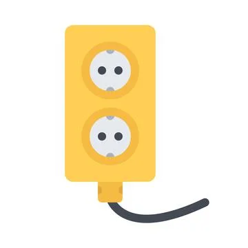 Design vector image icons power socket Stock Illustration