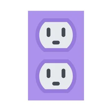 Design vector image icons power socket イラスト素材