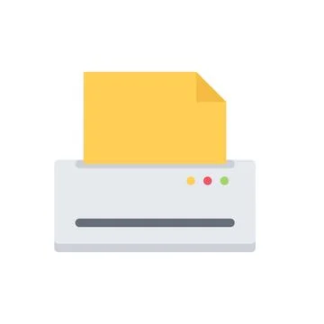 Design vector image icons printer Illustrazione stock