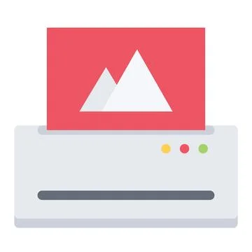 Design vector image icons printer Stock Illustration