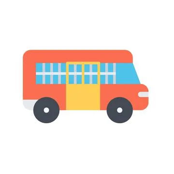Design vector image icons prisoners bus Stock Illustration