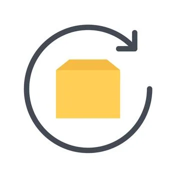 Design vector image icons purchases return Stock Illustration