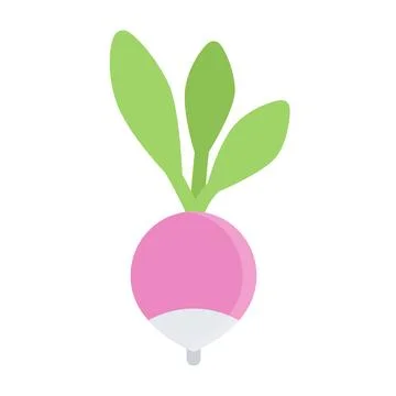 Design vector image icons radish 库存插图