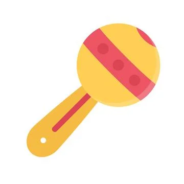 Design vector image icons rattle Stock Illustration