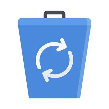 Design vector image icons recyclable waste Stock Illustration