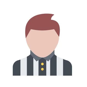 Design vector image icons referee Illustrazione stock