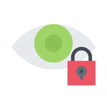 Design vector image icons retinal scan Stock Illustration