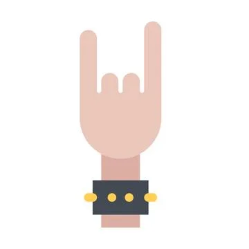 Design vector image icons rock gesture Stock Illustration