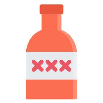 Design vector image icons rum Stock Illustration