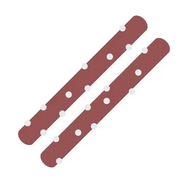 Design vector image icons salted sticks Illustrazione stock