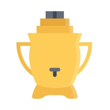 Design vector image icons samovar Stock Illustration