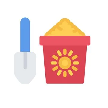 Design vector image icons sand bucket Stock Illustration