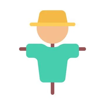 Design vector image icons scarecrow Stock Illustration