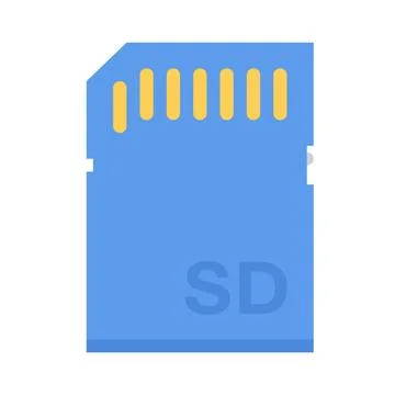 Design vector image icons sd card Stock Illustration