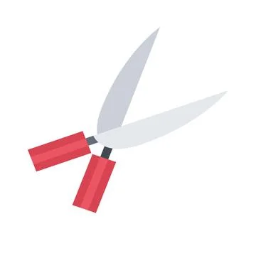 Design vector image icons secateurs Illustrazione stock
