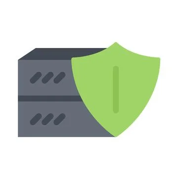Design vector image icons server protection Illustrazione stock