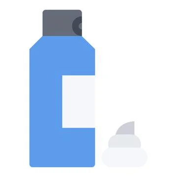 Design vector image icons shaving foam Stock Illustration