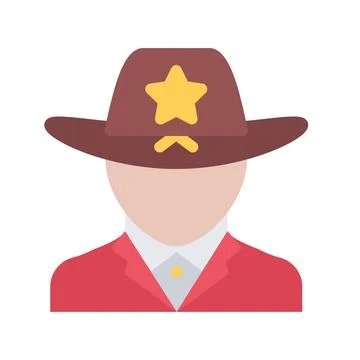 Design vector image icons sheriff Stock Illustration