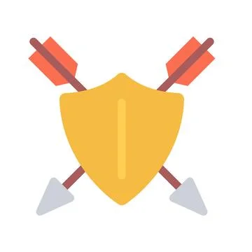 Design vector image icons shield arrow Stock Illustration