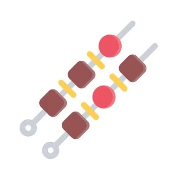 Design vector image icons shish kebab Illustrazione stock