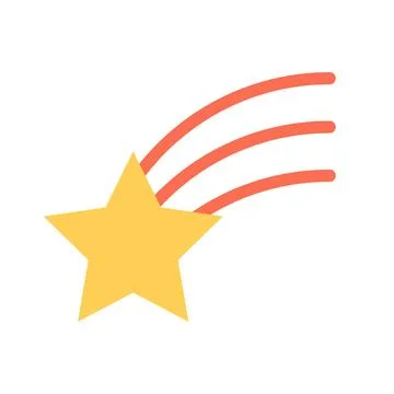 Design vector image icons shooting star Stock Illustration
