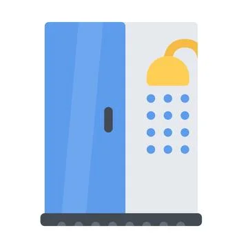 Design vector image icons shower Stock Illustration