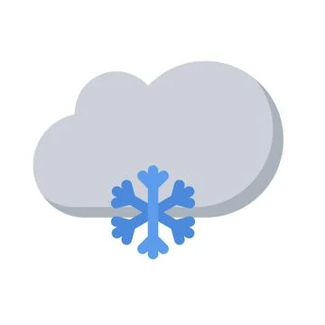 Design vector image icons snow Illustrazione stock