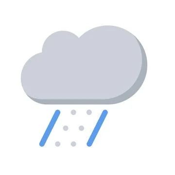 Design vector image icons snow rain Stock Illustration