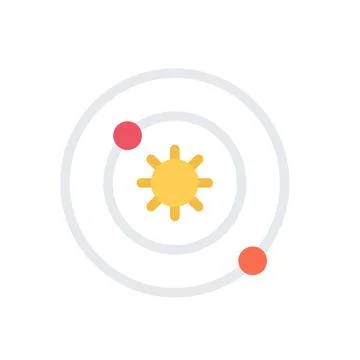 Design vector image icons solar system Stock Illustration