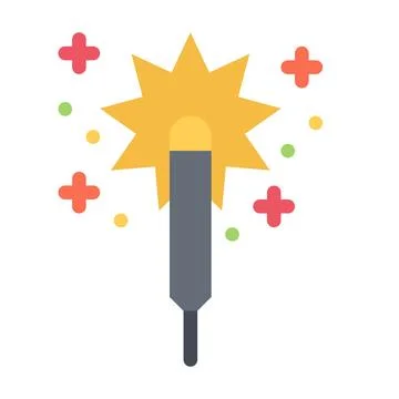Design vector image icons sparkler Illustrazione stock