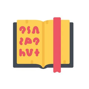 Design vector image icons spell book Stock Illustration