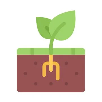 Design vector image icons sprout earth Stock Illustration