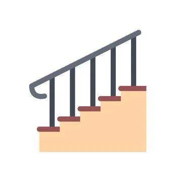 Design vector image icons stairs Stock Illustration
