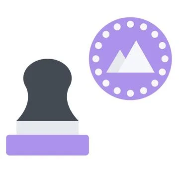 Design vector image icons stamp Stock Illustration