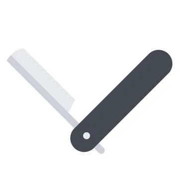 Design vector image icons straight razor Illustrazione stock