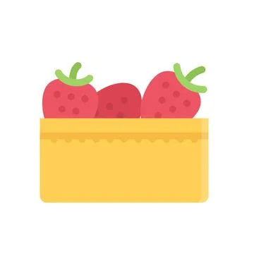 Design vector image icons strawberry Stock Illustration