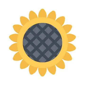 Design vector image icons sunflower 库存插图