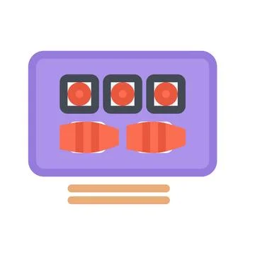 Design vector image icons sushi Stock Illustration