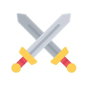 Design vector image icons swords Illustrazione stock
