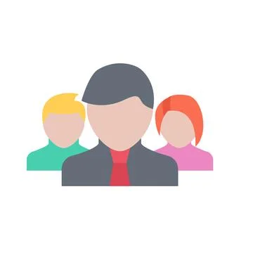 Design vector image icons team Stock Illustration