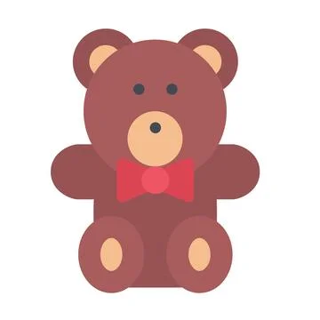 Design vector image icons teddy bear Stock Illustration