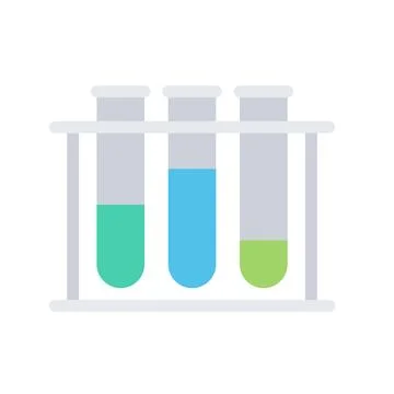 Design vector image icons test tubes Stock Illustration