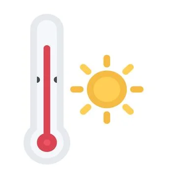 Design vector image icons thermometer Stock Illustration