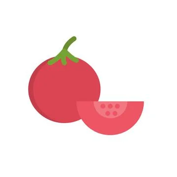 Design vector image icons tomato Stock Illustration