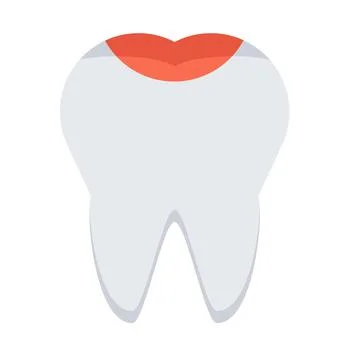 Design vector image icons tooth caries Stock Illustration